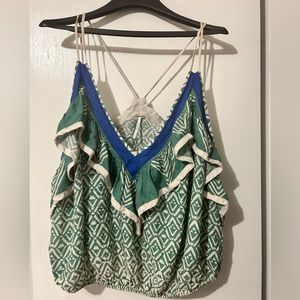 Adorable Free People Ruffle Tank